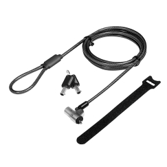 LogiLink NBS012 кабельный замок Черный, Серебристый