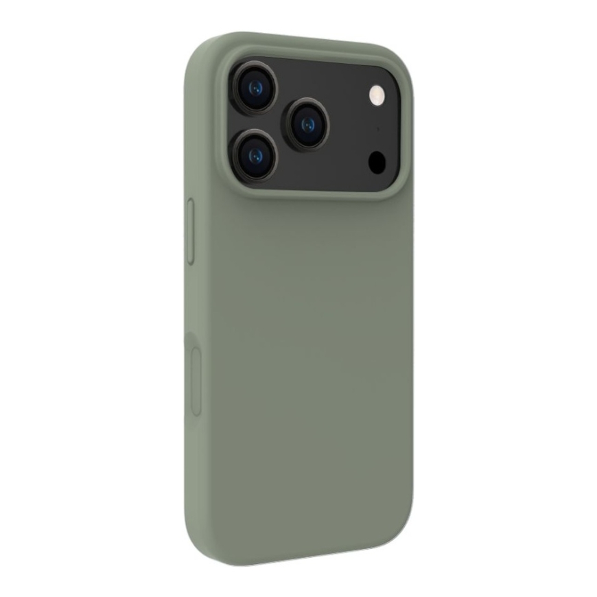 Apple iPhone 18 Pro Max Premium Magsafe soft touch silikona apvalks tumši olīvkrāsā