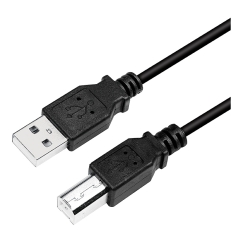 LogiLink CU0008B USB-kaapeli USB 2.0 3 m USB A USB B 0,48 Gbit/s Musta