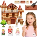 Woopie 3in1 Build It Yourself Construction Set for Kids Brick Castle 307 pcs