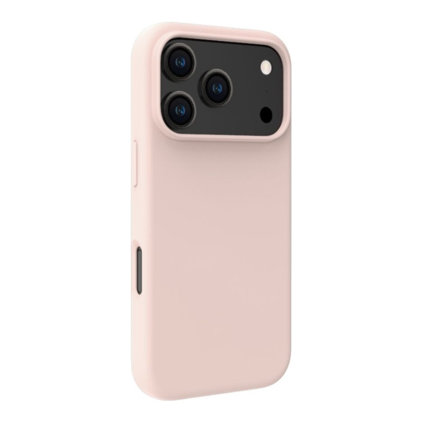 Apple iPhone 18 Pro Premium Magsafe pehme puudutusega silikoonkaitse roosa liiv