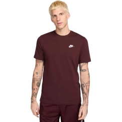 Vyriški marškinėliai Nike Club Tee bordo spalvos AR4997 652 (XL)
