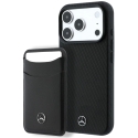 Kaitsekomplekt rahakoti + portfelli Mercedes Grill Pattern Leather MagSafe iPhone 18 Pro Max / 17 Pro Max must Kaitsekomplekt rahakoti + portfelli Mercedes Grill Pattern Leather MagSafe iPhone 18 Pro Max / 17 Pro Max must