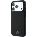 Dėklas Rinkinys etui + portfel Mercedes Grilis Pattern Leather MagSafe do iPhone 18 Pro Max / 17 Pro Max juoda