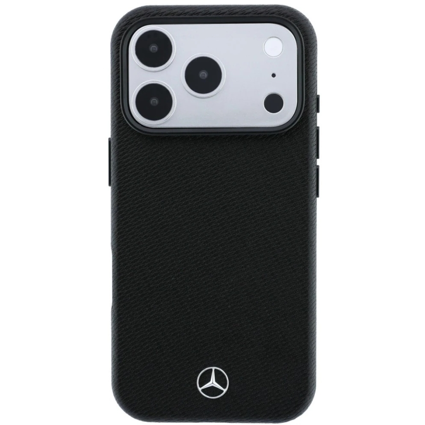 Case Set for Wallet + Portfolio Mercedes Grill Pattern Leather MagSafe for iPhone 18 Pro Max / 17 Pro Max black – 4