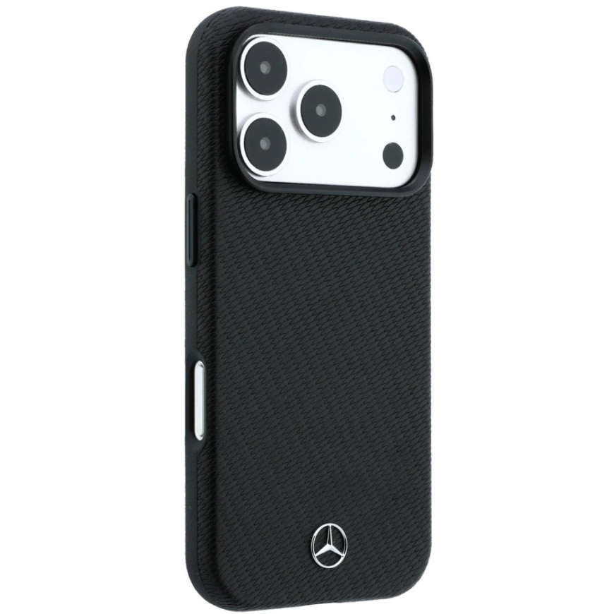 Набор из чехла для кошелька + портфолио Mercedes Grill Pattern Leather MagSafe для iPhone 18 Pro Max / 17 Pro Max черный – 5