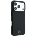 Dėklas Rinkinys etui + portfel Mercedes Grilis Pattern Leather MagSafe do iPhone 18 Pro Max / 17 Pro Max juoda