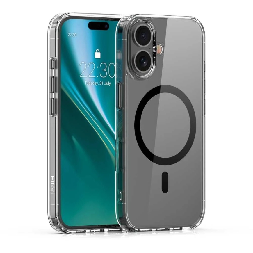 Etteri Color Mag Apple iPhone 16 Plus 6,7" puhelimen suojakotelo musta