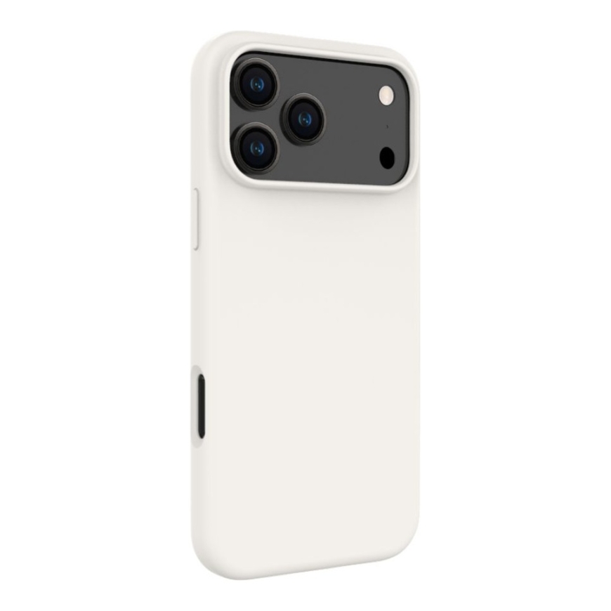 Чехол Apple iPhone 18 Pro Max Premium Magsafe из мягкого силикона серебристого цвета