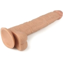 LOVETOY 9,5 colio tikras ekstremalus dildo su minkšta oda