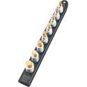 Hazet Hazet SmartRail 1/2 socket set, hexagon socket, 8 pieces (black, Hazet Hazet SmartRail 1/2 socket set, hexagon socket, 8 pieces (black,