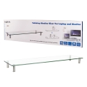 LogiLink BP0060 monitor mount / stand Desk Stainless steel, Transparent