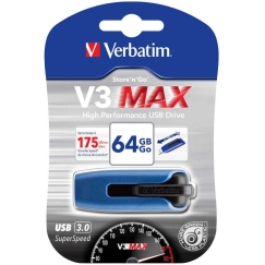 Verbatim 64GB V3 Max USB 3.2 Blue