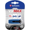 Verbatim 64GB V3 Max USB 3.2 Zils Verbatim 64GB V3 Max USB 3.2 Zils