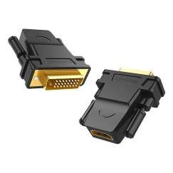Ugreen 6957303821242 cable gender changer DVI HDMI Black, Gold