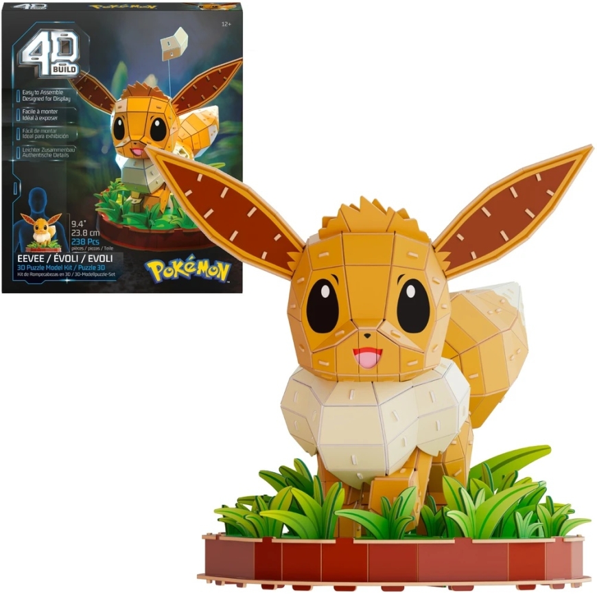 Spin Master 4D Build Pokemon Eevee Puzzle Model 3D to Assemble