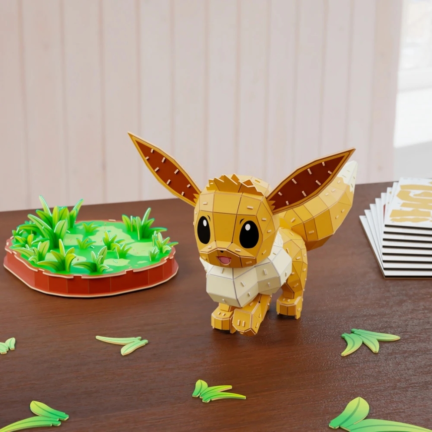 Spin Master 4D Build Pokemon Eevee puzzle modelis 3D, ko jāsaliec – 4