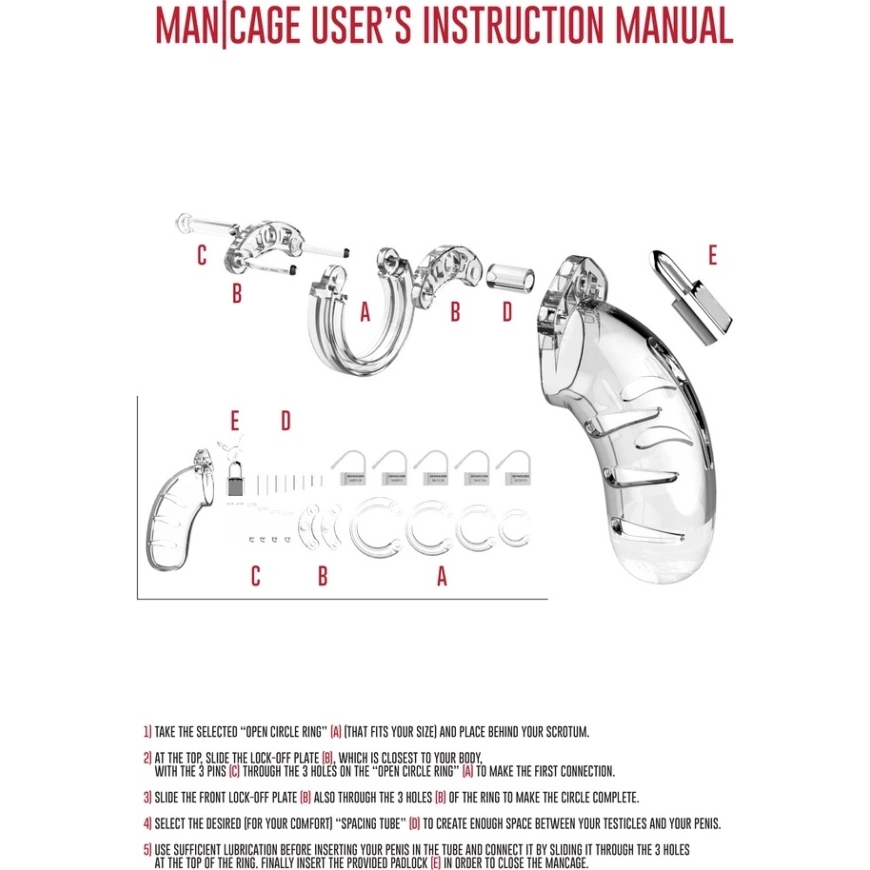 Mancage By Shots 13 model beauty penis cage - 6.5 cm – 5