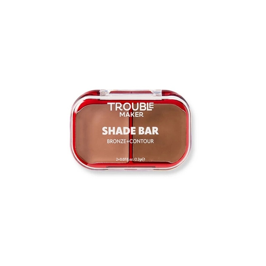 Trouble Maker -sävyjen paletti "Shade Bar Bronze and Contour Face" 2,2 g – 2
