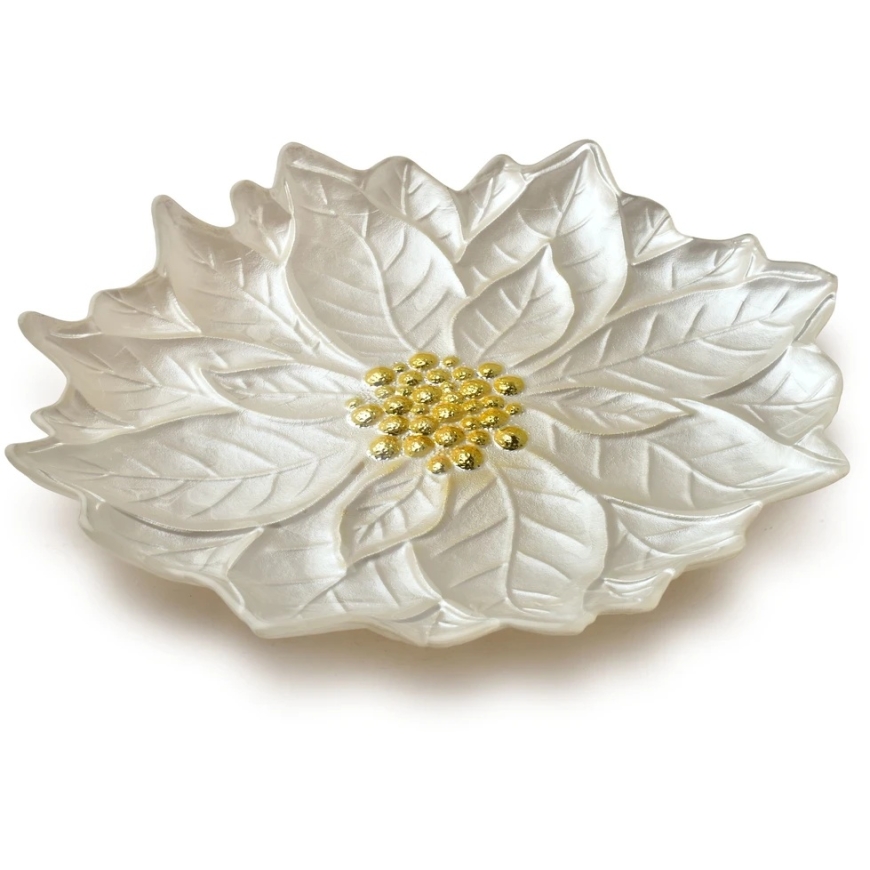 Mondex Since 1986 FLOWIE Lėkštė 31,5x31,5x3,6cm balta – 2