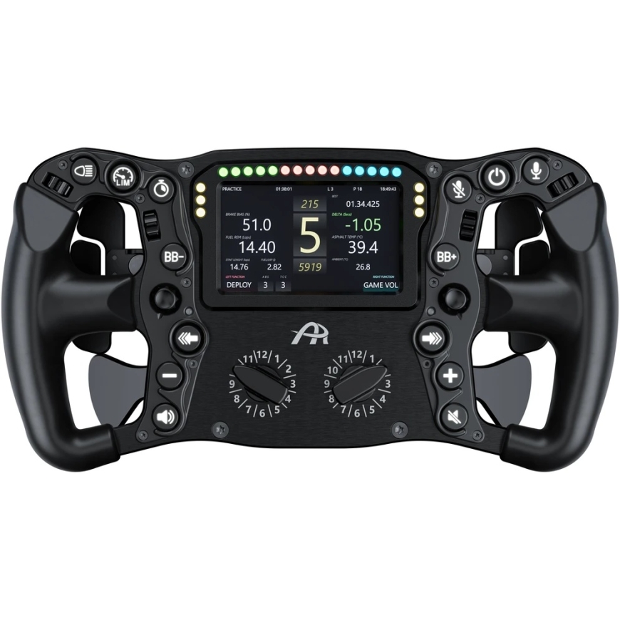 Ascher Racing McLaren Artura Ultimate Melna Izdevuma Stūre, 300 mm, 4-Collu Displejs, USB – Melna