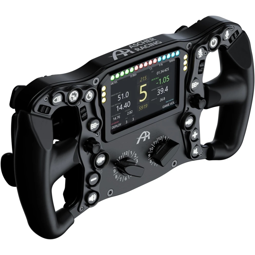 Ascher Racing McLaren Artura Ultimate Melna Izdevuma Stūre, 300 mm, 4-Collu Displejs, USB – Melna – 2