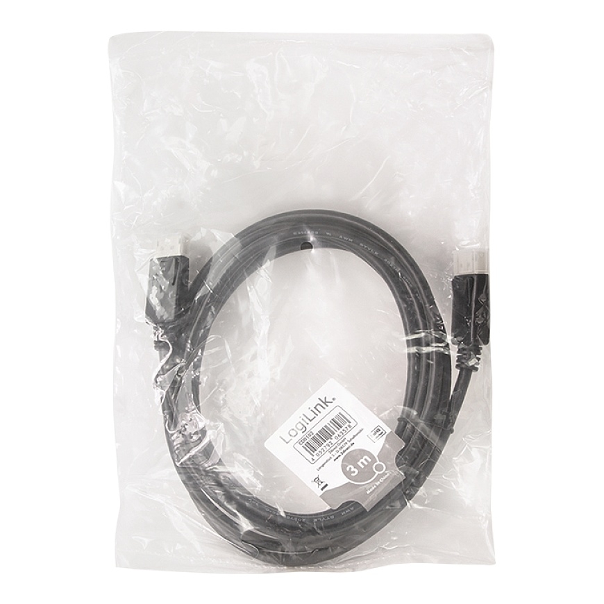 LogiLink CD0102 DisplayPort cable 3 m Black – 5
