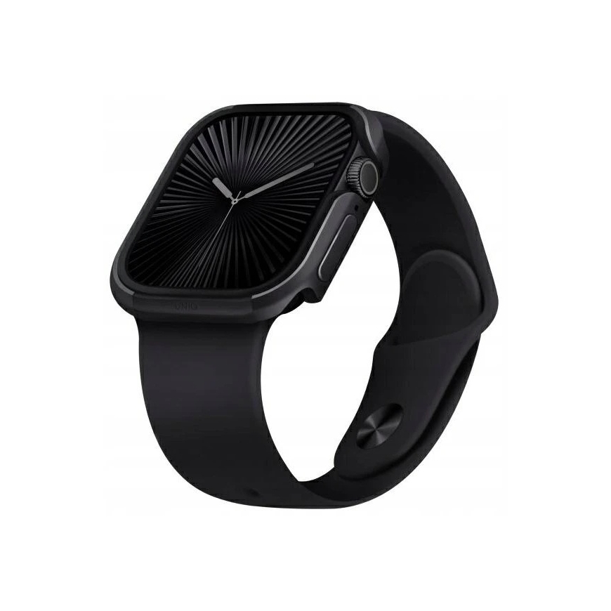 Чехол UNIQ Valencia для Watch Series 46mm в цвете полночный черный