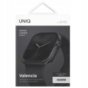 UNIQ Valencia case for Watch Series 46mm in midnight black color UNIQ Valencia case for Watch Series 46mm in midnight black color