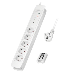LogiLink LPS402 удлинитель 1,5 m 5 розетка(и) Для помещений Белый