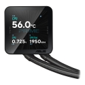 ASUS PRIME LC II 360 ARGB LCD Processor All-in-one liquid cooler 12 cm Black 1 pc(s) ASUS PRIME LC II 360 ARGB LCD Processor All-in-one liquid cooler 12 cm Black 1 pc(s)