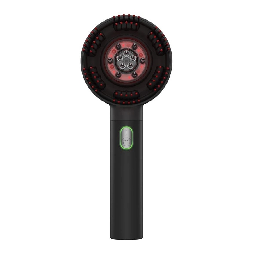 Galvas ādas masētājs - RENPHO WMC01 LED ar EMS, mīcīšana, 6 līmeņi, seruma dozators, melns – 3