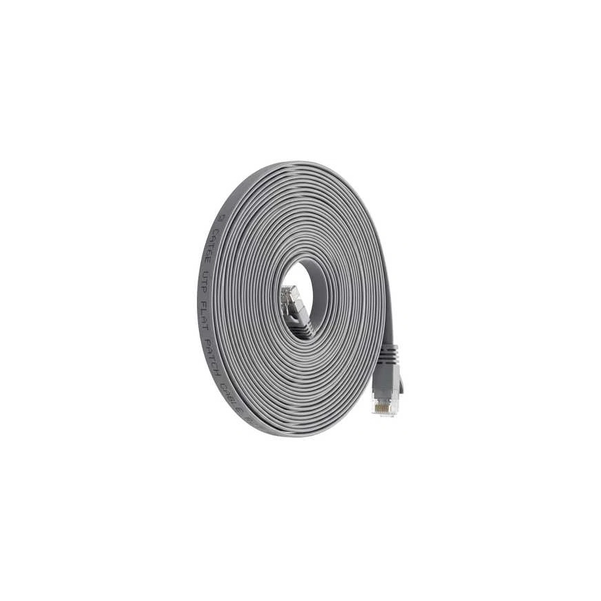 Spacetronik RJ45 CAT 6a U/UTP AWG32 плоский серый кабель 5 м – 3