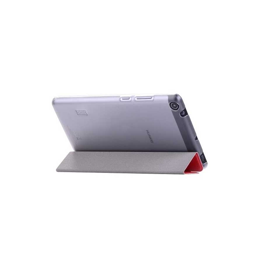 Riff "Grāmatu vāks ar statīvu HUAWEI MediaPad T3 7.0" Sarkanā – 2