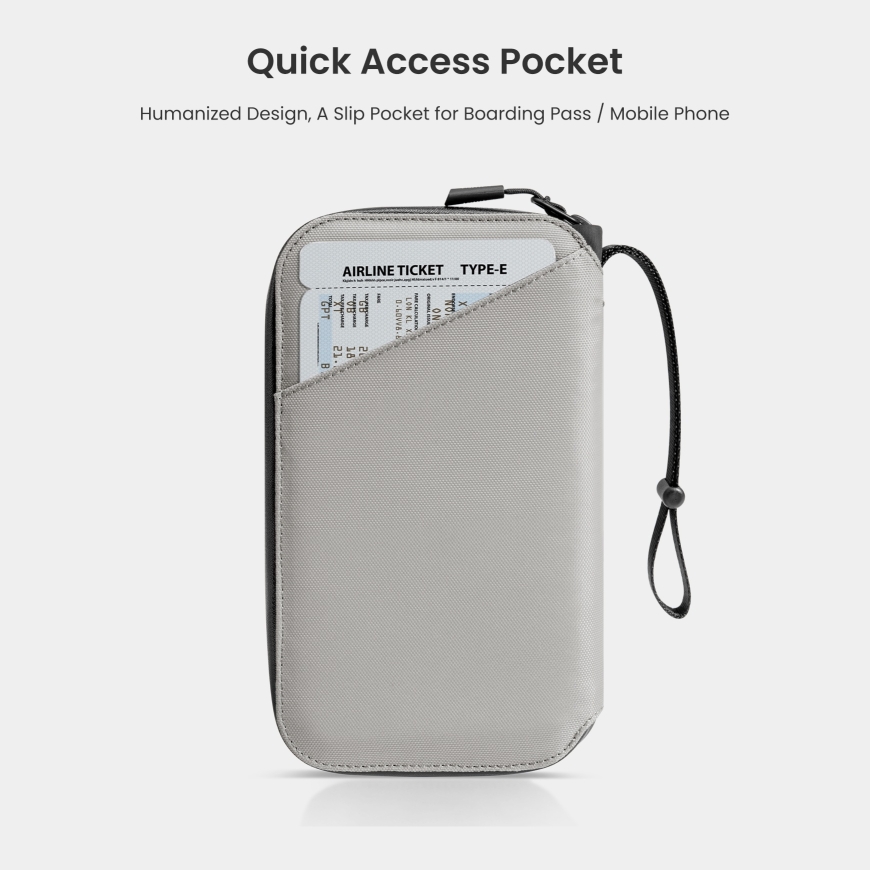 tomtoc Navigator-T03 Passport holder travel wallet, black – 3