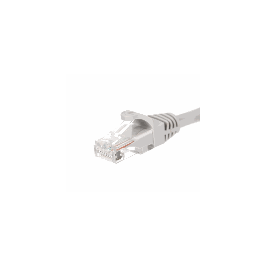Netrack Patchcord U/UTP Cat.6 0.5m harmaa