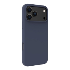 Apple iPhone 18 Pro Max Premium Magsafe minkštas silikoninis dėklas tamsiai mėlynas