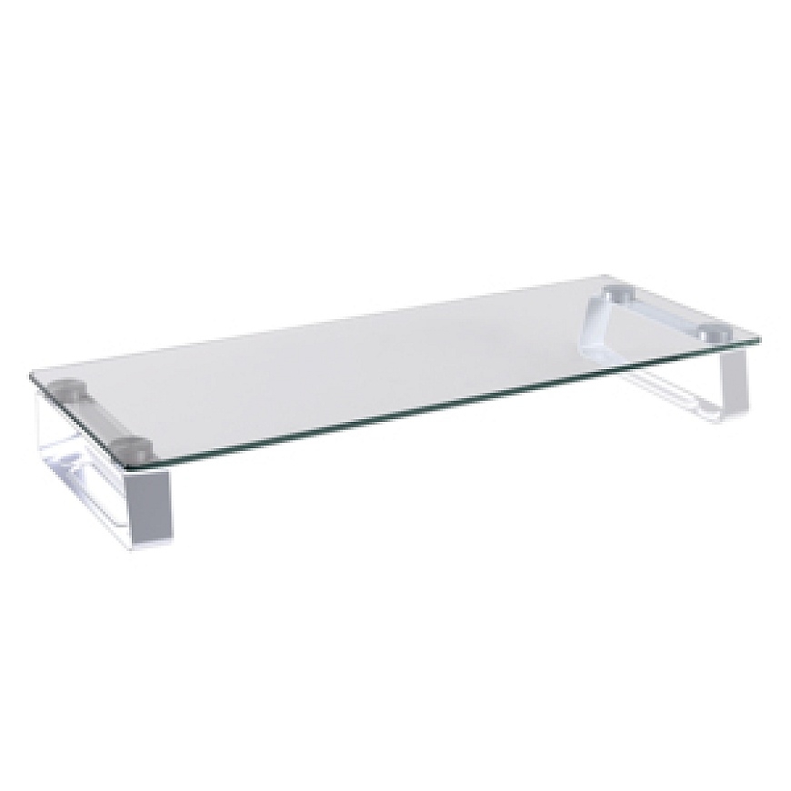 LogiLink BP0027 monitorin kiinnike ja jalusta 81,3 cm (32") Vastaanotto Metallinen, Läpinäkyvä