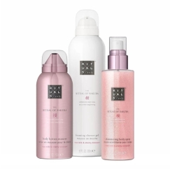 Rituals Set : The Ritual Of Sakura, Shower Mousse, 200 ml + The Ritual Of Sakura, Shimmer, Body Purškiklis, 150 ml + The Ritual 