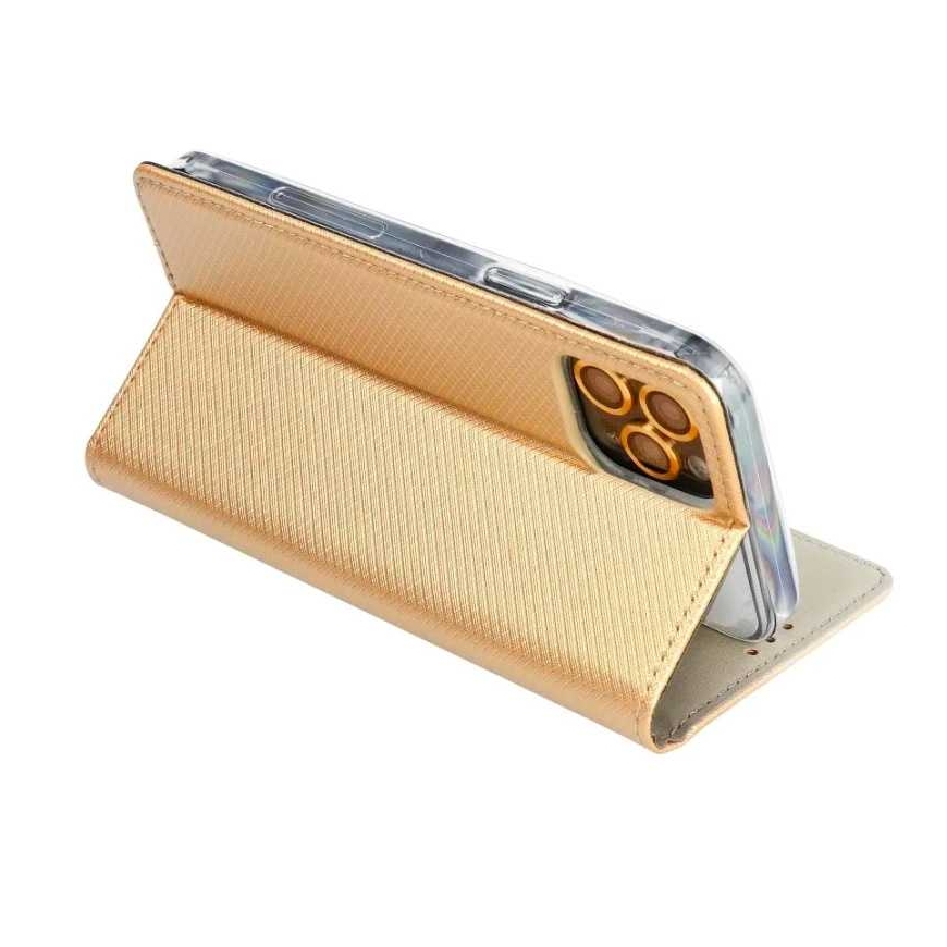 Riff Magnetic book case for Samsung Galaxy A73 5G Gold – 4