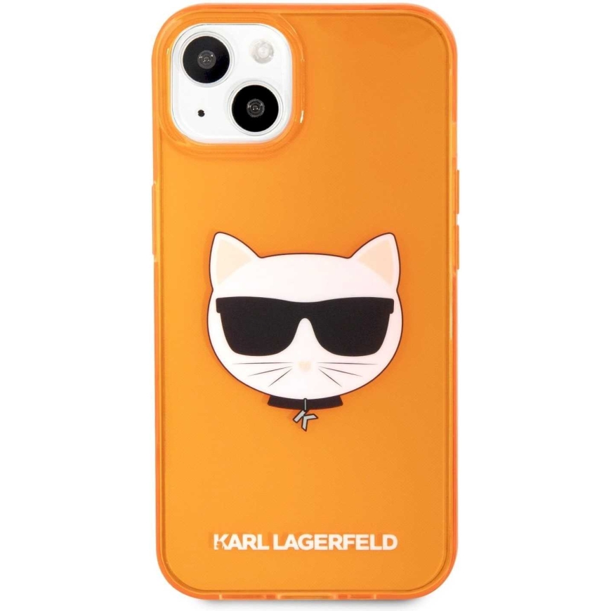 Karl Lagerfeld "KLHCP13SCHTRO TPU Choupette Head Case iPhone 13 mini" Fluo Oran