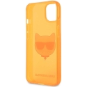 Karl Lagerfeld "KLHCP13SCHTRO TPU Choupette Head Case для iPhone 13 mini" флуоресцентный оранжевый Karl Lagerfeld "KLHCP13SCHTRO TPU Choupette Head Case для iPhone 13 mini" флуоресцентный оранжевый