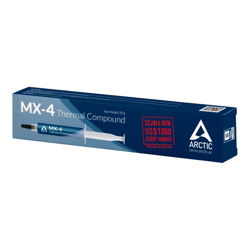 ARCTIC MX-4 siltumu novadošs maisījums Termopasta 8,5 W/m·K 20 g – 2
