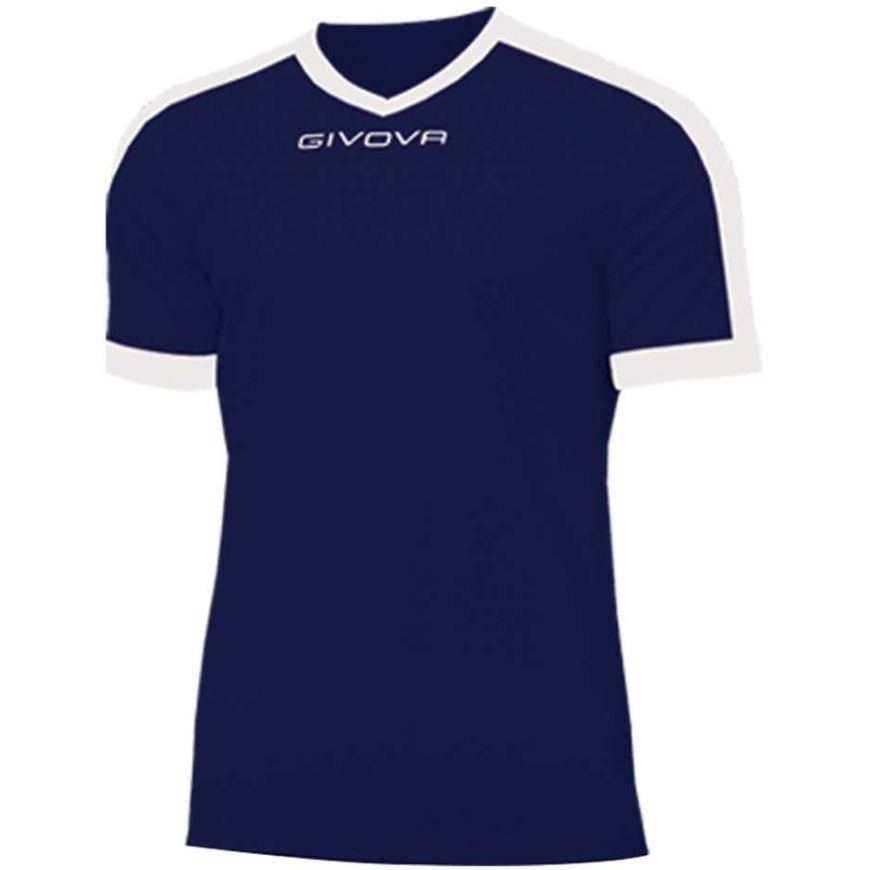 Marškinėliai Givova Revolution Interlock granatowo-balta MAC04 0403 (M)