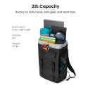 tomtoc VintPack TA1 Liteway kompiuterio kuprinė, 22 l, juoda tomtoc VintPack TA1 Liteway kompiuterio kuprinė, 22 l, juoda