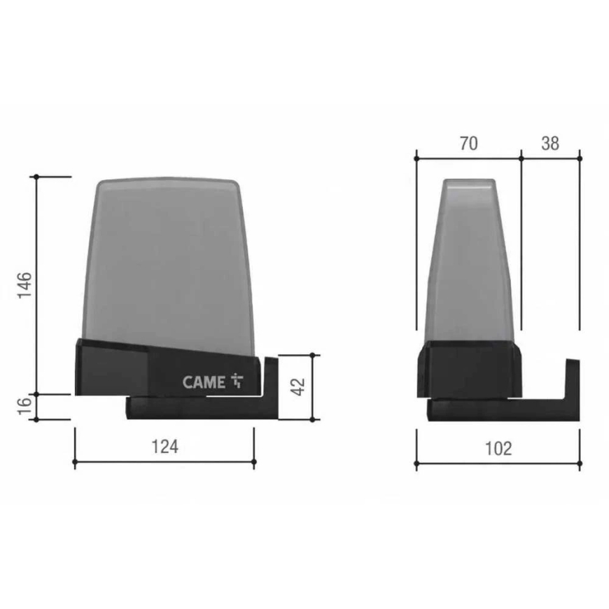 CA1 CAME KRX1B1RW BUS/RGB WHITE/multicolored warning light (806LA-0050) – 5