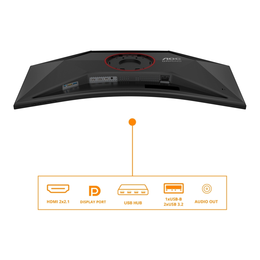 AOC G4 CU34G4Z монитор для ПК 86,4 cm (34") 3440 x 1440 пикселей Wide Quad HD LED Черный, Красный – 4