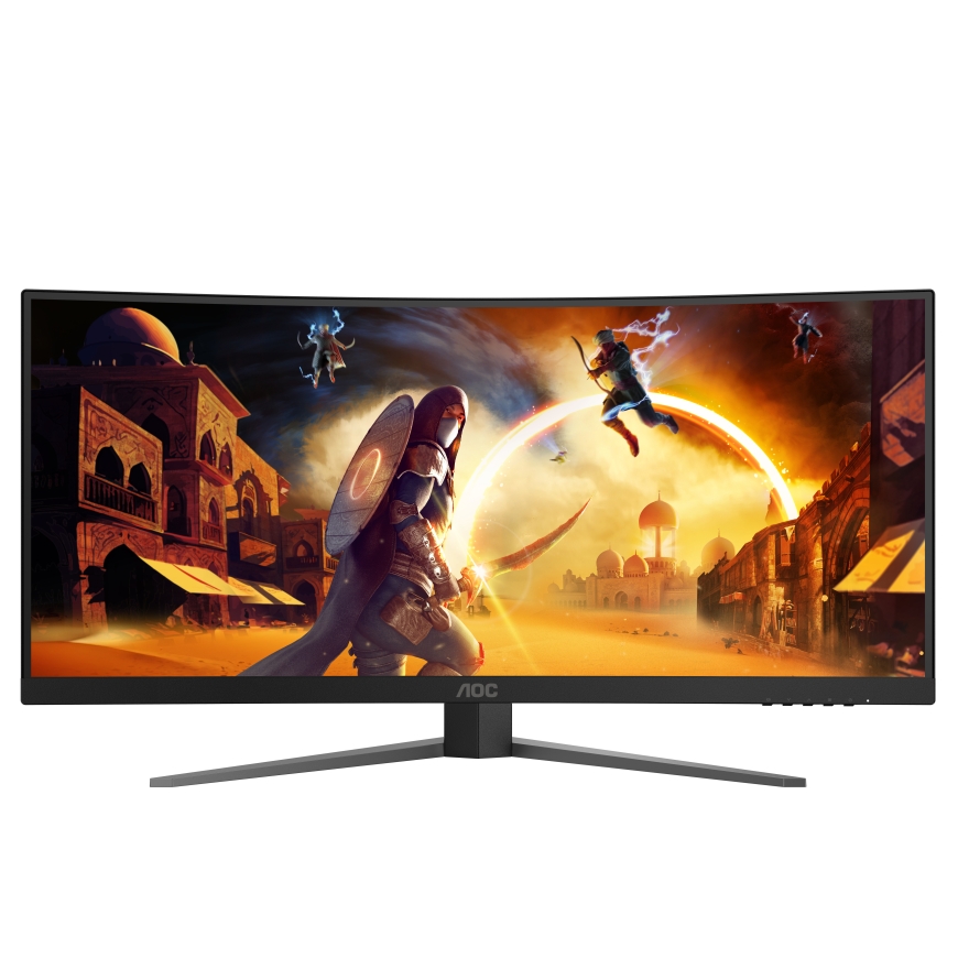 AOC G4 CU34G4Z PC lamekuvar 86,4 cm (34") 3440 x 1440 pikslit Wide Quad HD LED Must, Punane – 5