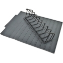 Allesken Modern Kitchen MODERNI VIRTUVĖ Silicone Drying Rack with Frame 43x33x8cm