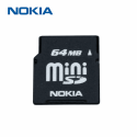 Nokia MiniSD 64 Mb (KASUTATUD, KATSETATUD) Nokia MiniSD 64 Mb (KASUTATUD, KATSETATUD)